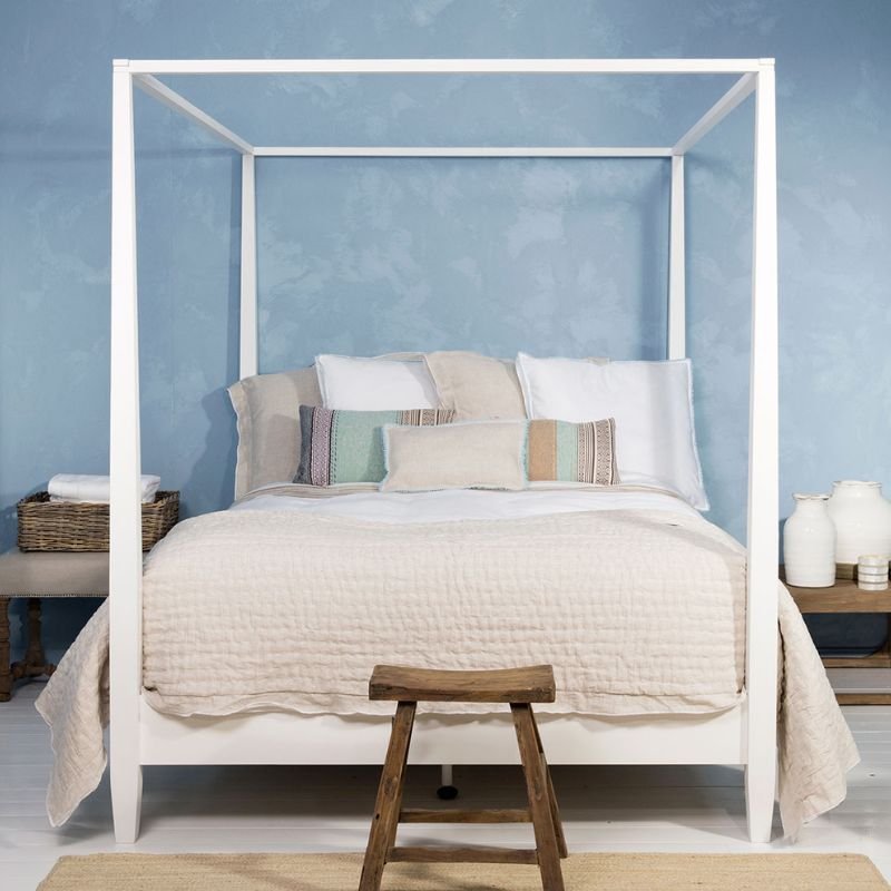 Cape Cod Four Poster Bed - White | Furniture | Bedroom | The Elms