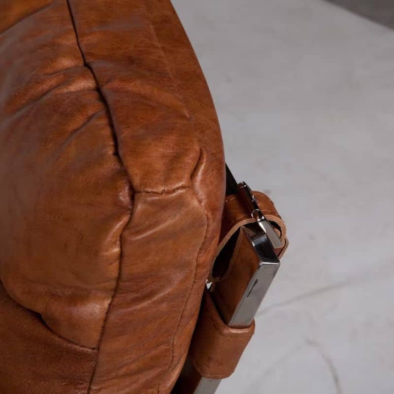 Mason Vintage Leather Lounger - Brown | Living Room | Sofas & Armchairs | The Elms