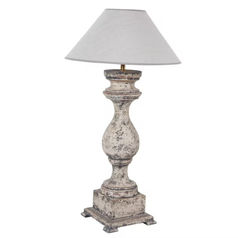 Duke Lamp Base - Wood - 17x54 | Lighting & Lamps | Lamp Bases | The Elms