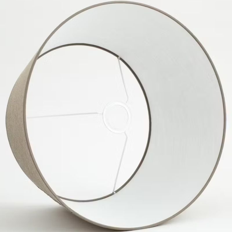 LINDRO Natural Cylinder Lamp Shade - 40cm | Lighting Accessories | Lamp Shades | The Elms