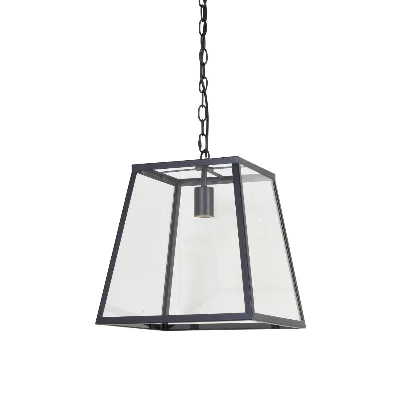 Saunte Hanging Pendant Lamp - Black & Glass | Ceiling Lights | Pendant Lamps | The Elms
