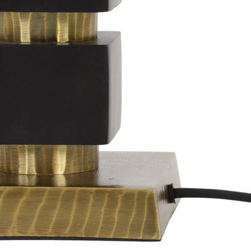 Jysa Lamp Base - Antique Bronze/Matted Black - 14x52 | Lighting & Lamps | Lamp Bases | The Elms