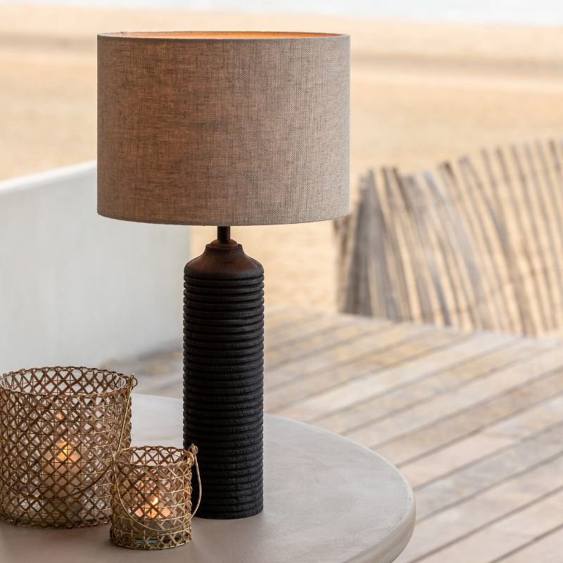 Livigno Natural Cylinder Lamp Shade - 30cm | Lighting Accessories | Lamp Shades | The Elms