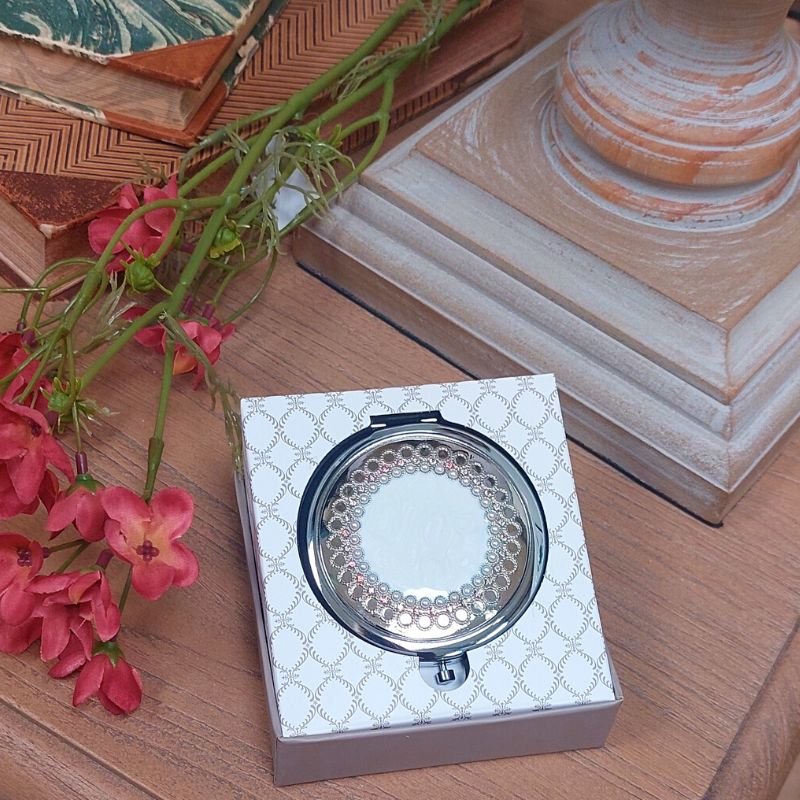 Vintage Pearl Compact Mirror | Gifts | Accessories | The Elms