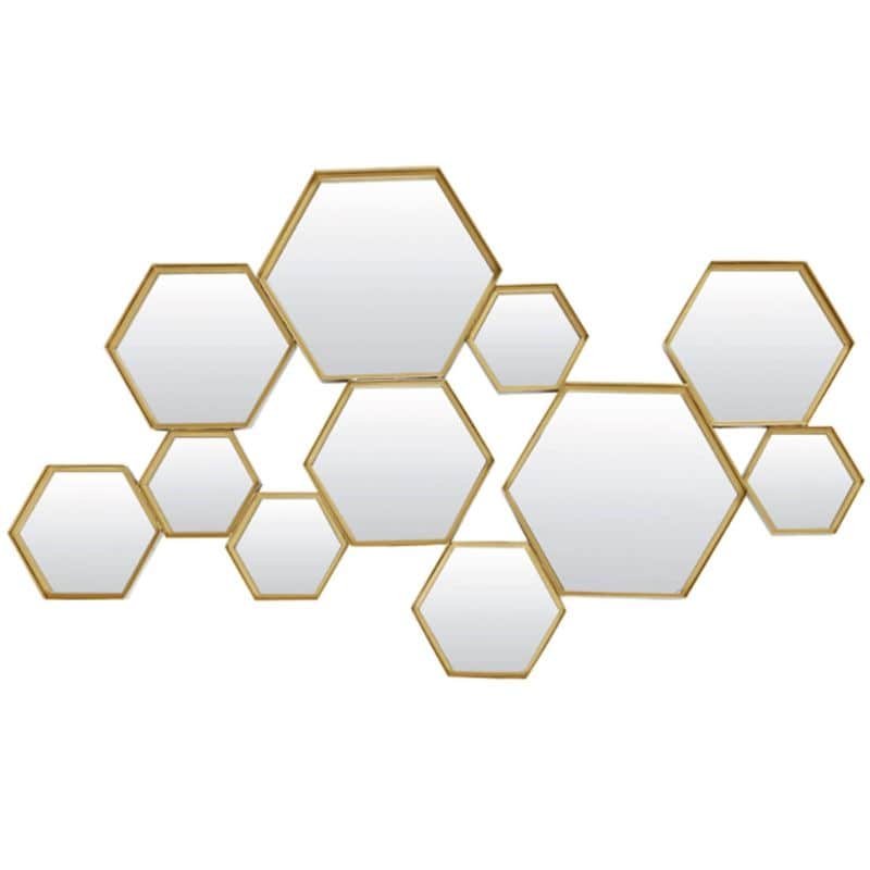 Gold Cinci Wall Mirror - 98cm x 57.5cm | Wall Decor | Mirrors | The Elms