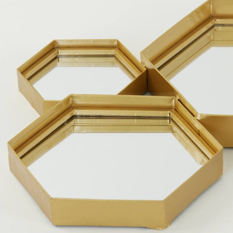 Gold Cinci Wall Mirror - 98cm x 57.5cm | Wall Decor | Mirrors | The Elms