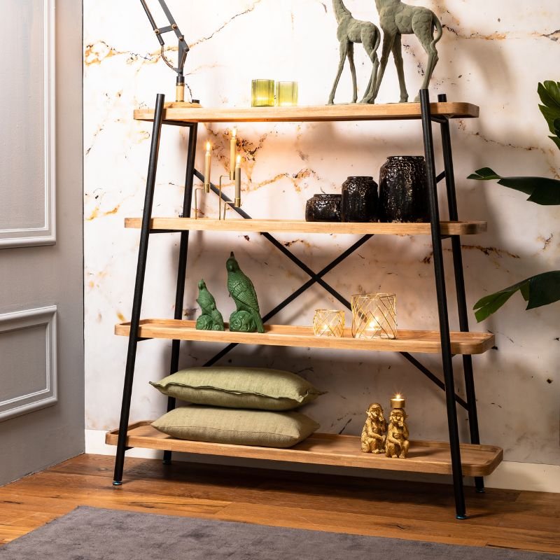 Miculla Bookcase - 190cm x 50cm x 179cm | Living Room | Bookcases & Cabinets | The Elms