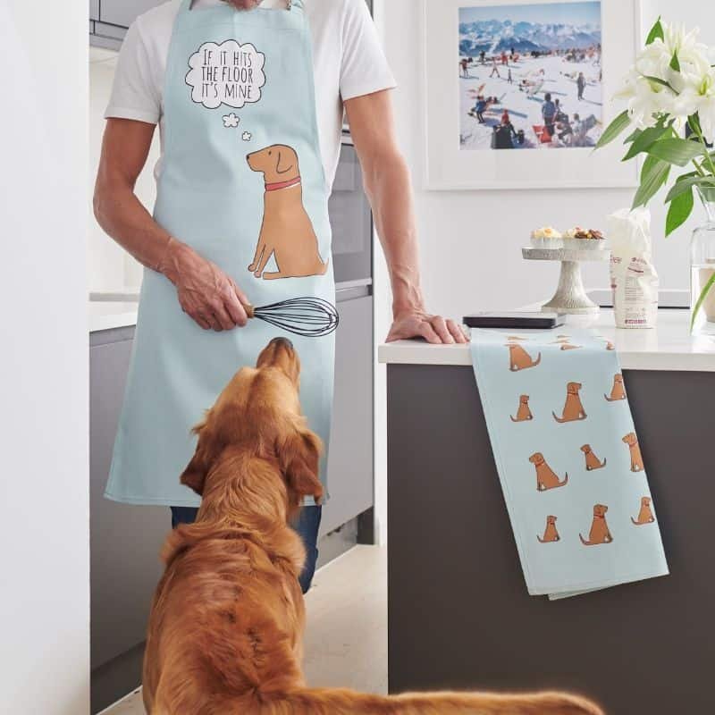 Dog Tea Towel - Fox Red Labrador | Kitchen Accessories | Linen | The Elms