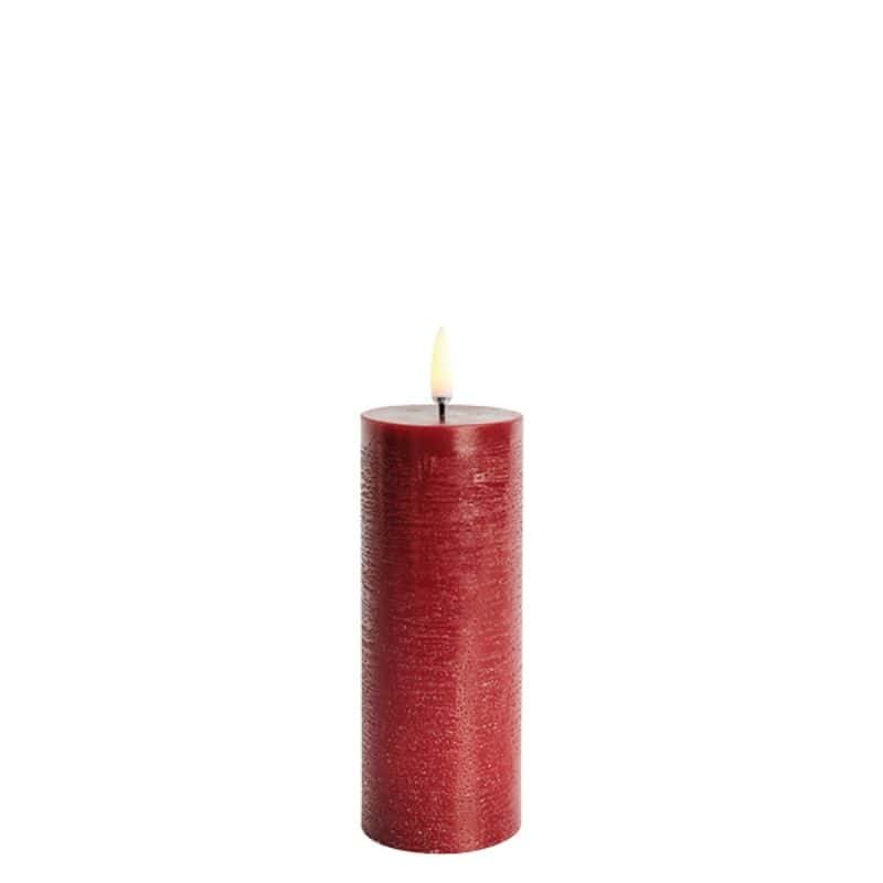 LED Pillar Candle - Carmine Red - 5.8cm x 15cm | Fragrances | Candles & Diffusers | The Elms