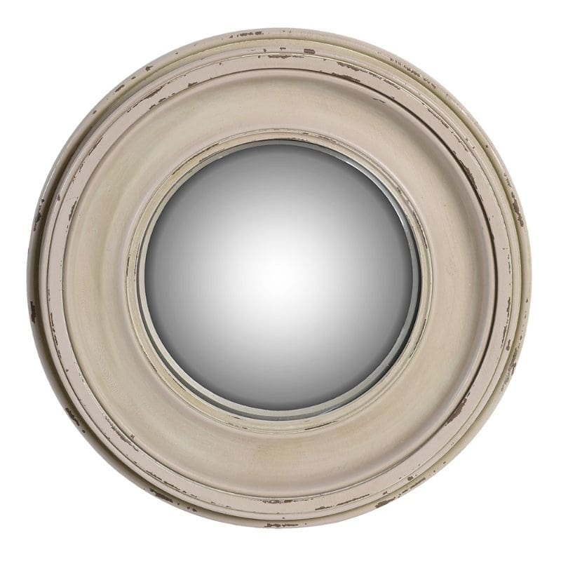 Distressed White Round Mirror - Small | Home Decor | Decorative Accessories | The Elms