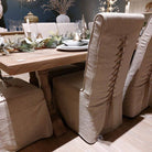 Tie-back Loose Cover Dining Chair - Grey | Dining Room | Dining Chairs | The Elms