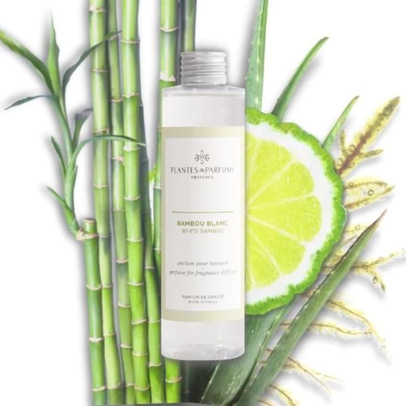 Plantes & Parfums Diffuser Refill - White Bamboo - 200ml | Candles & Diffusers | Diffusers | The Elms
