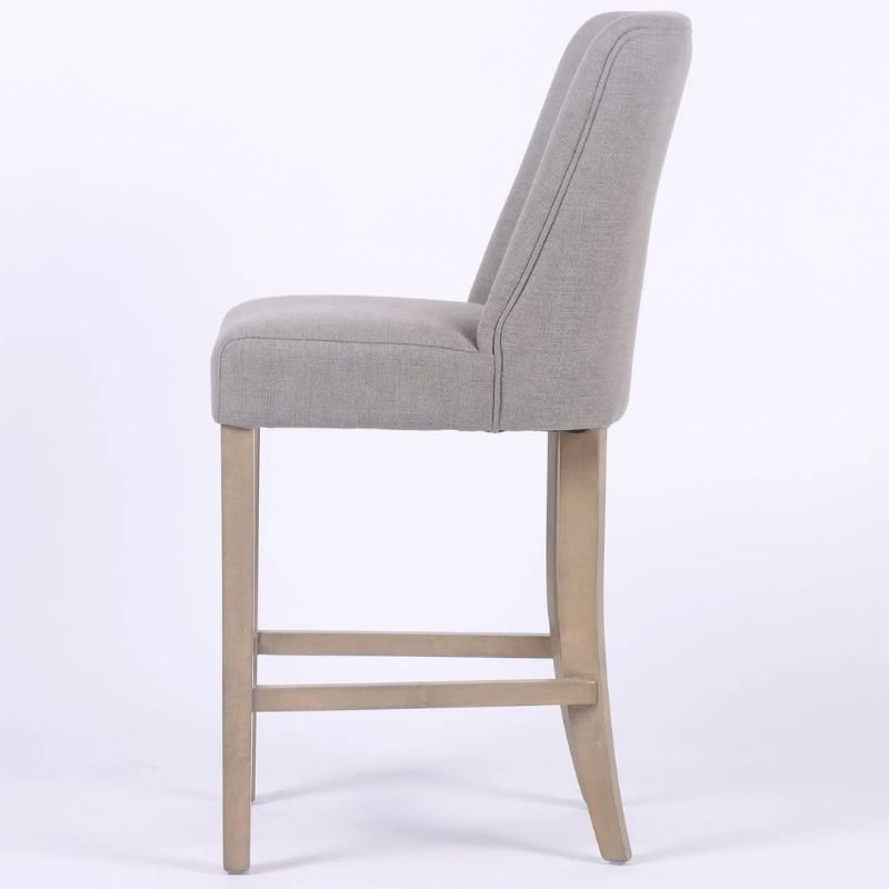 Rosa Sand Linen Counter Stool | Dining Room | Bars & Barstools | The Elms