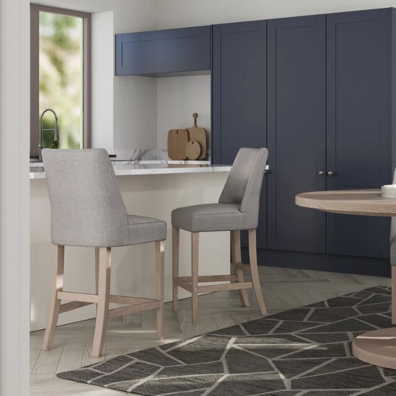 Rosa Sand Linen Counter Stool | Dining Room | Bars & Barstools | The Elms