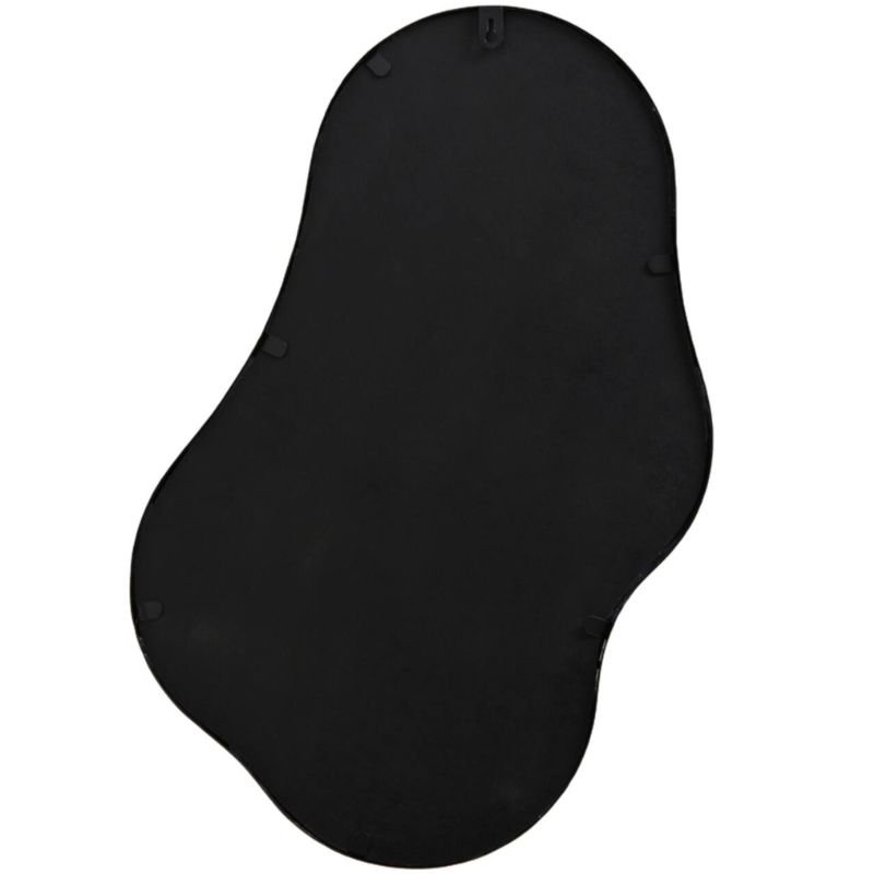 Levu Matte Black Wall Mirror - 39cm x 59.5cm | Wall Decor | Mirrors | The Elms