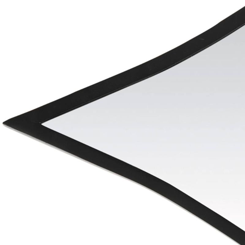 Obika Matte Black Wall Mirror - 88.5cm x 41.5cm | Wall Decor | Mirrors | The Elms