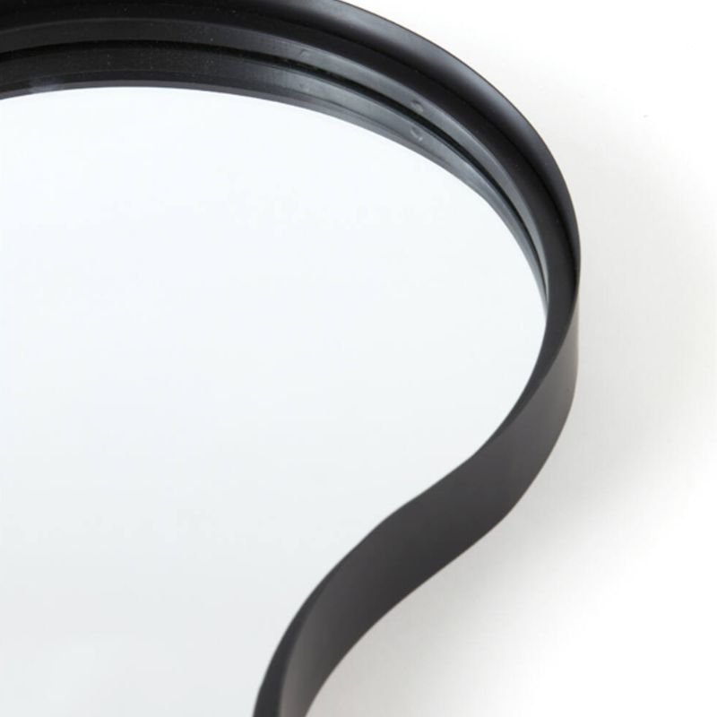 Suva Matte Black Wall Mirror - 65cm x 63cm | Wall Decor | Mirrors | The Elms