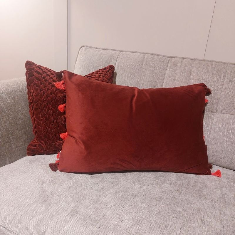Dunand Aubergine Cushion - 45cm x 45cm | Soft Furnishings | Cushions | The Elms