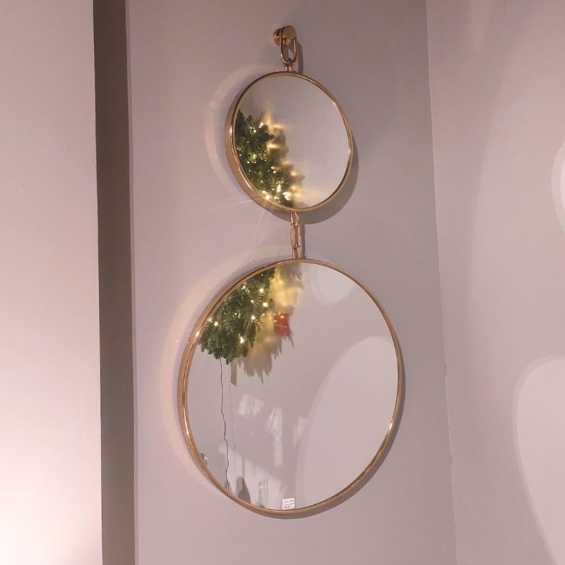 Gold Double Link Wall Mirror - 61cm x 118cm | Wall Decor | Mirrors | The Elms