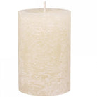 Macon Nude Rustic Unscented Pillar Candle - 15cm | Candles & Diffusers | Candles | The Elms