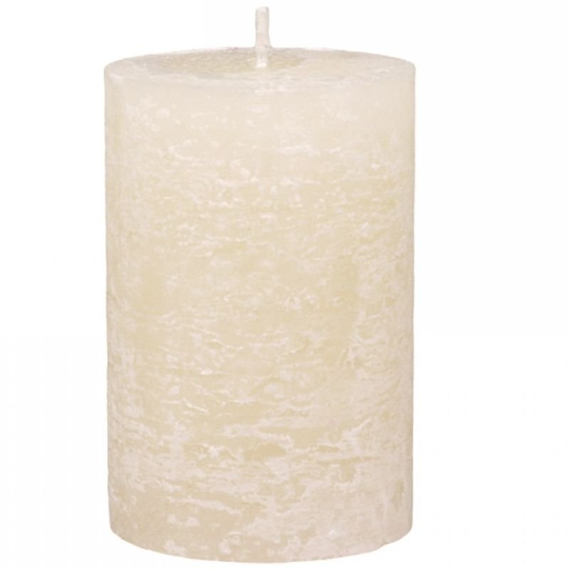 Macon Nude Rustic Unscented Pillar Candle - 15cm | Candles & Diffusers | Candles | The Elms