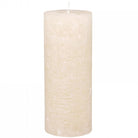 Macon Nude Rustic Unscented Pillar Candle - 25cm | Candles & Diffusers | Candles | The Elms