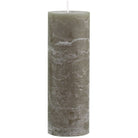 Macon Olive Rustic Unscented Pillar Candle - 20cm | Candles & Diffusers | Candles | The Elms