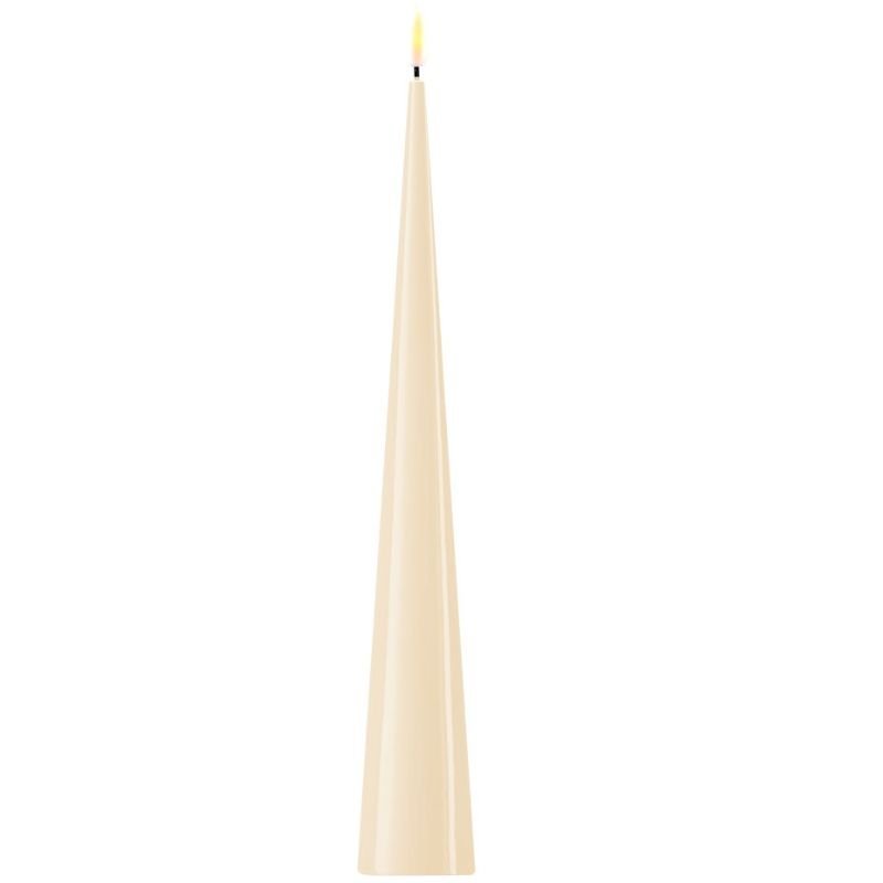 Deluxe Homeart Cream Cone LED Candle - 5cm x 28cm | Candles & Diffusers | Candles | The Elms