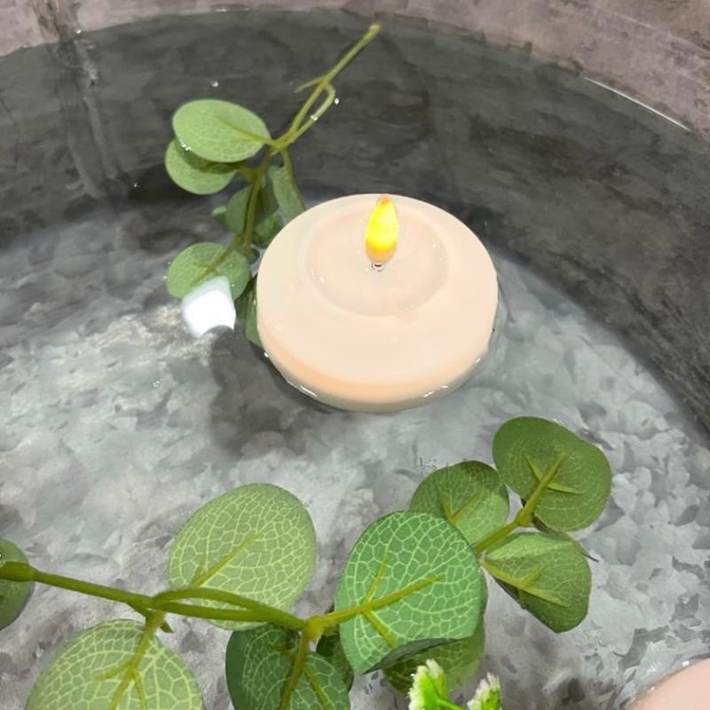 Deluxe Homeart Cream Floating LED Tealight - 6.1cm x 4.5cm | Candles & Diffusers | Candles | The Elms
