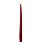 Deluxe Homeart Bourgogne Red Shiny LED Candle - 2.2cm x 28cm | Candles & Diffusers | Candles | The Elms