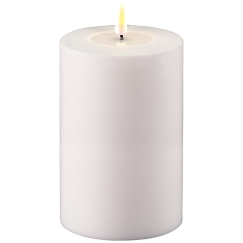 Deluxe Homeart White Outdoor LED Candle - 10cm x 15cm | Candles & Diffusers | Candles | The Elms