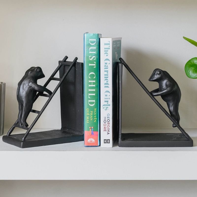 Aluminium Toad Bookends - 33cm | Decorative Accessories | Decorative Objects | The Elms
