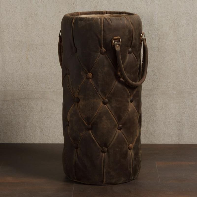 Goat Leather Padded Umbrella Holder - 60cm | Decorative Accessories | Decorative Objects | The Elms