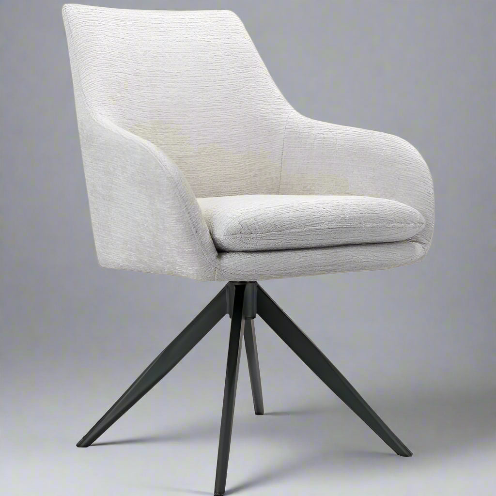 Lisonne Cream Fusion Swivel Dining Chair | Dining Room | Dining Chairs | The Elms