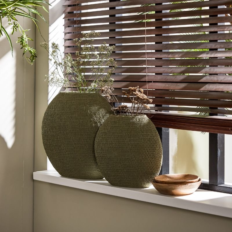 Mashaba Green Grey Vase - 36.5cm | Decorative Accessories | Decorative Objects | The Elms