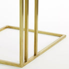 Roshan White Marble Side Table - 41cm x 71cm | Living Room | Coffee Tables & Side Tables | The Elms