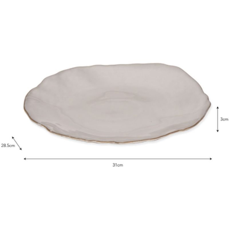 Ithaca White Dinner Plate - Set of 4 | Serveware | Plates & Bowls | The Elms