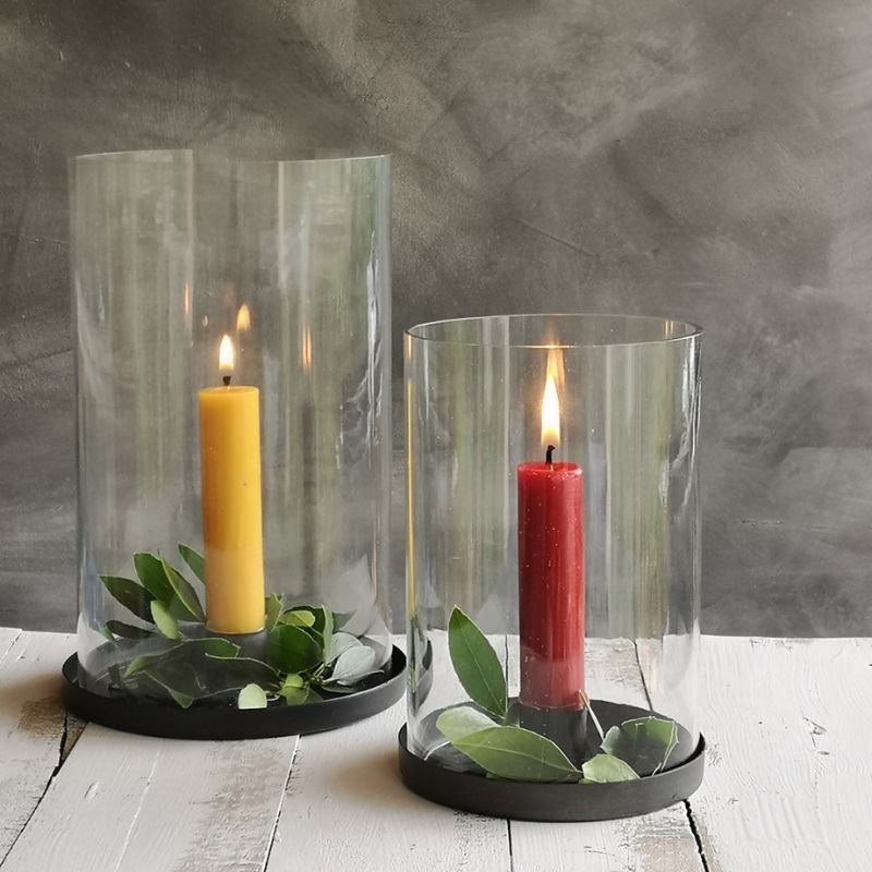 Simple Zinc Hurricane - Medium | Shades & Bases | Hurricanes | The Elms