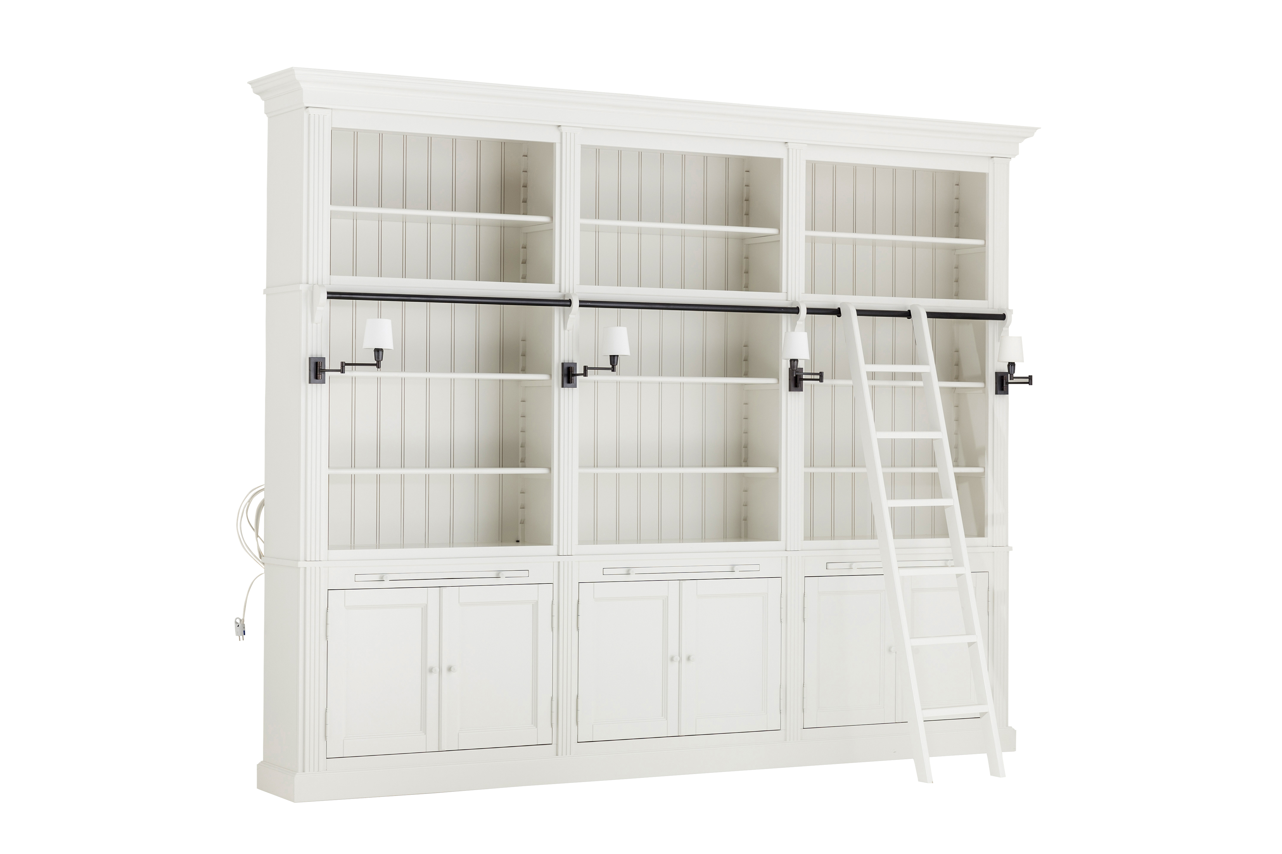 Flamant Balmore Bookcase - 3 Parts with ladder