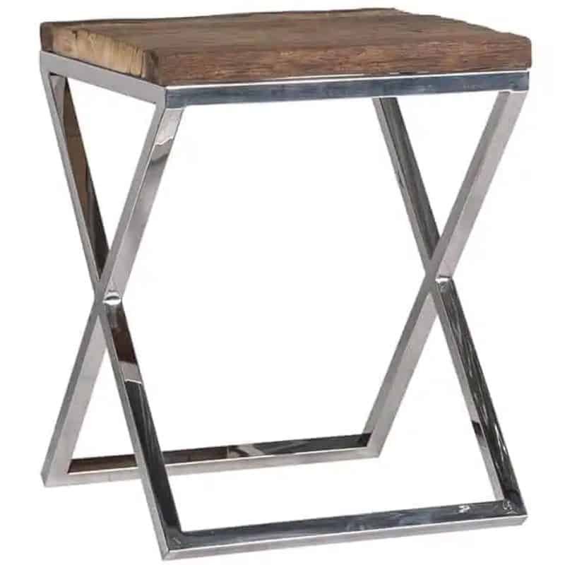 Kensington Silver Side Table - 45cm x 58cm | Living Room | Coffee Tables & Side Tables | The Elms