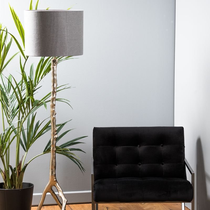 Livingo Cylinder - Dark Grey - 40x40x30 | Shades & Bases | Lamp Shades | The Elms