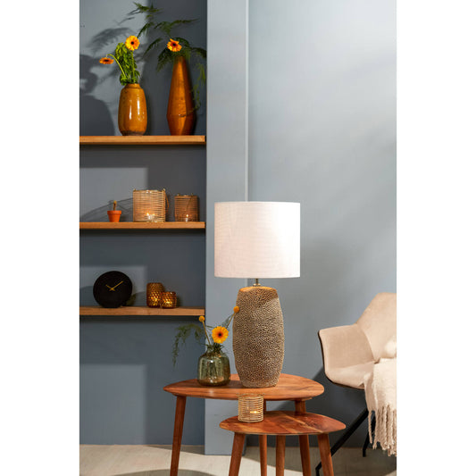 Kyara Lamp Base Grey-Brown
