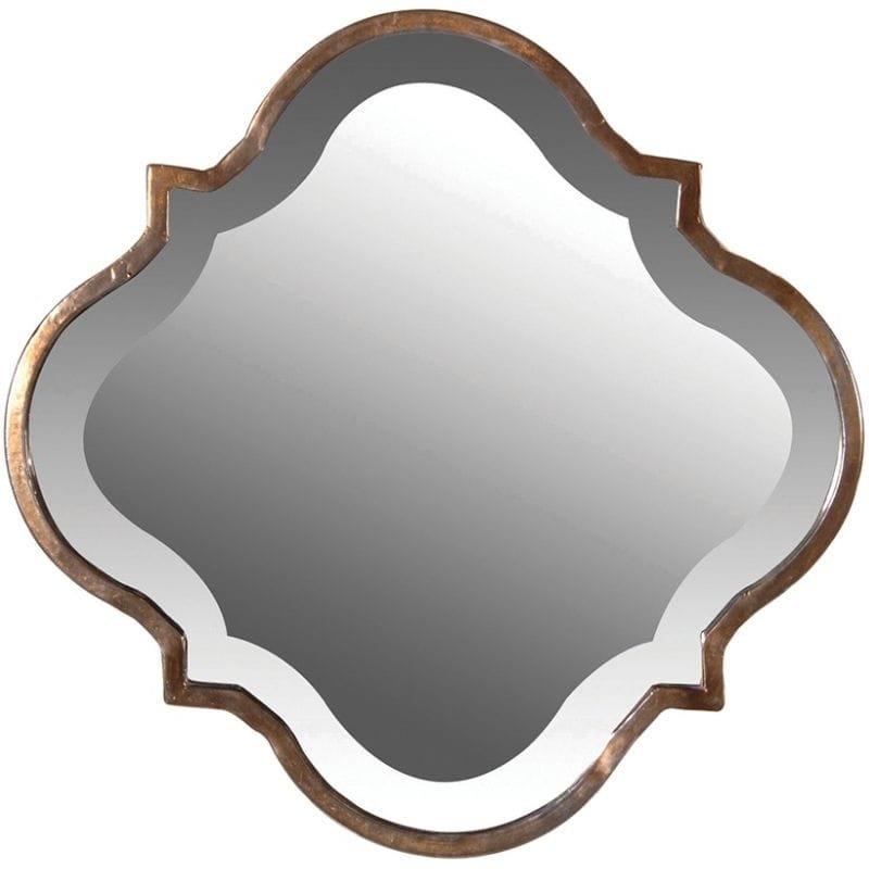 Wavy Edged Wall Mirror - 38cm x 38cm | Wall Decor | Mirrors | The Elms