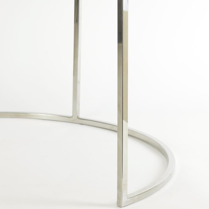 Duarte Coffee table - Nickel - Set of 2 | The Elms