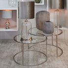 Duarte Coffee table - Nickel - Set of 2 | The Elms
