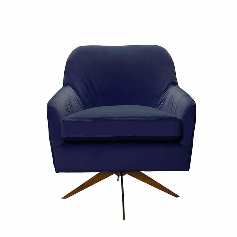 Sia Swivel Armchair - Royal Blue | The Elms