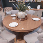 160cm Sofia Round Dining Table – All Rustic Brown | Dining Room | Dining Tables |The Elms