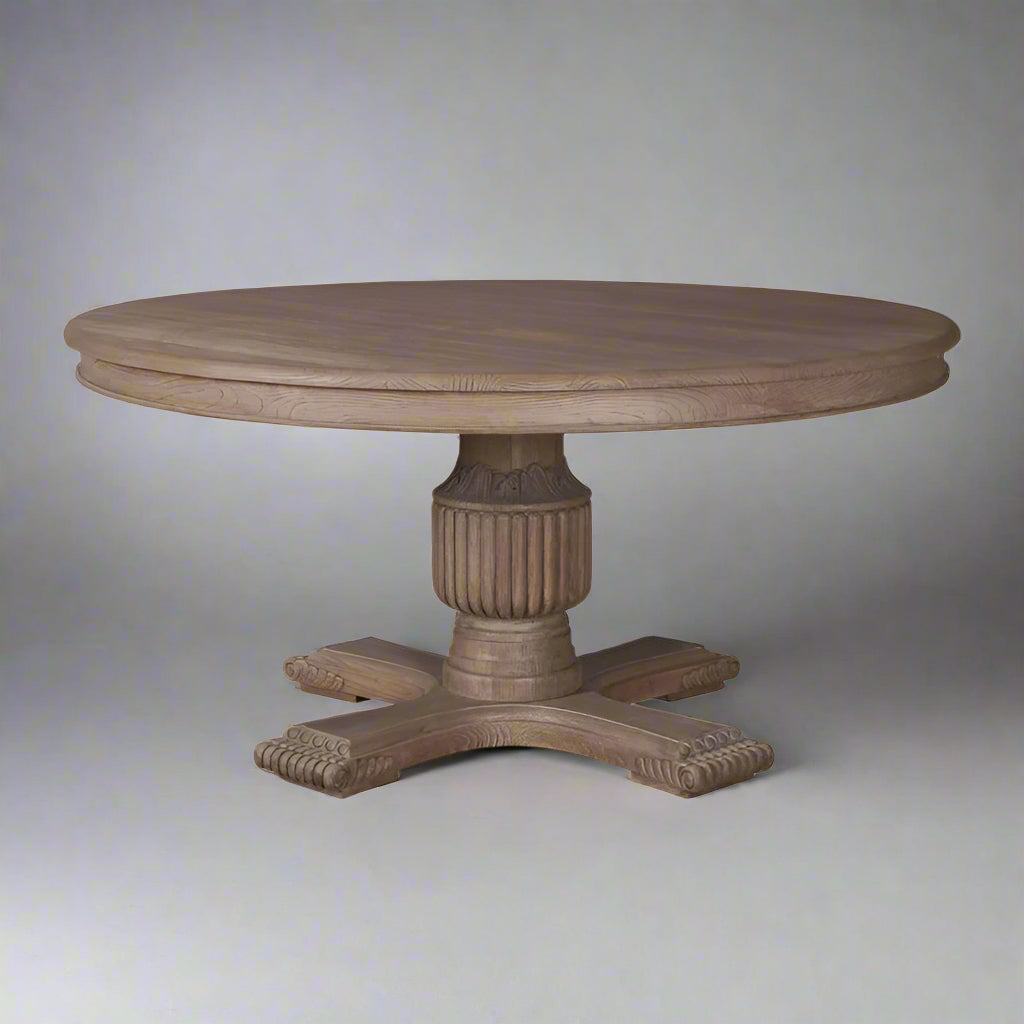 160cm Sofia Round Dining Table – All Rustic Brown | Dining Room | Dining Tables |The Elms