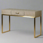 Faux Ostrich Leather Console Table | Living Room | Console Tables | The Elms