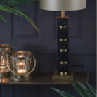 Jysa Lamp Base - Antique Bronze/Matted Black - 14x52 | Lighting & Lamps | Lamp Bases | The Elms